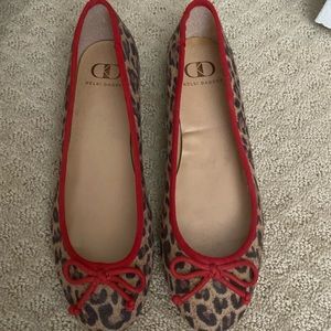 7.5 leopard print ballet slipper worn one time in home